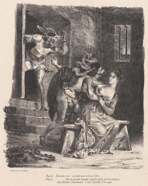 Делакруа литографии к Фаусту