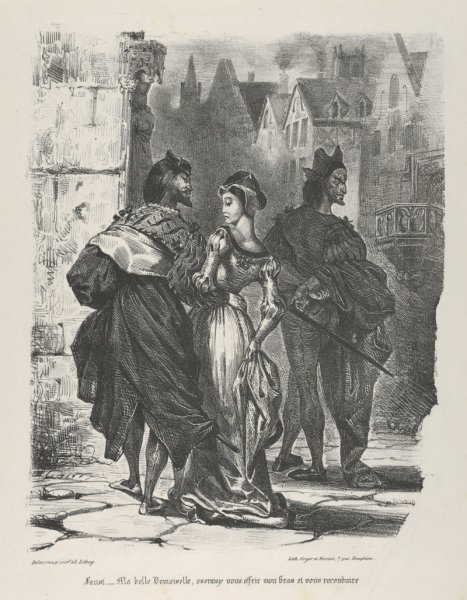 Делакруа литографии к Фаусту