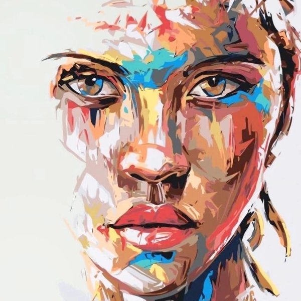 Портрет в абстрактном стиле