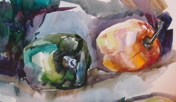 Многослойная техника акварели (лессировка)