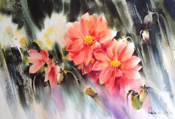 Художник Adisorn Pornsirikarn. Акварели