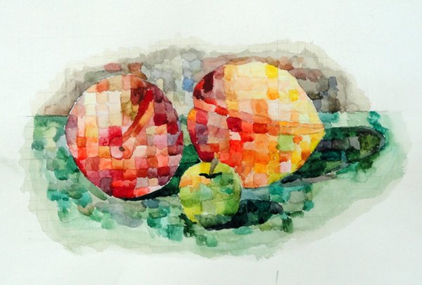 Натюрморт в технике мозаика