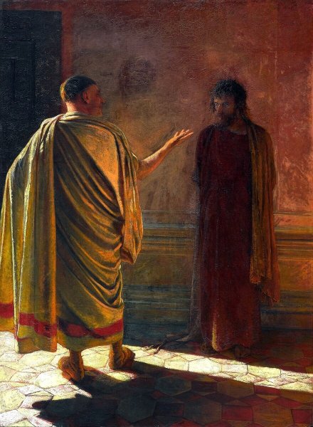 Николай ге Христос и Пилат