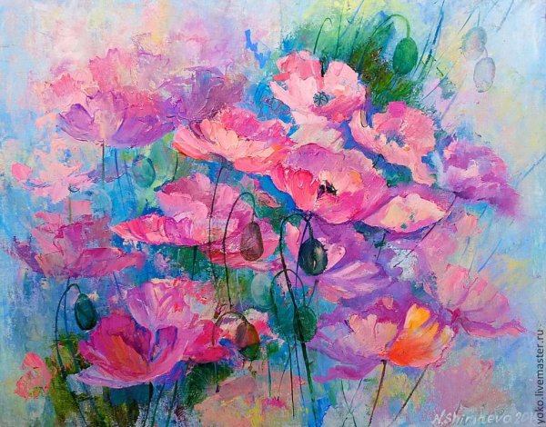 Наталья Ширяева картины мастихином