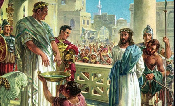 Понтий Пилат умывает руки картина