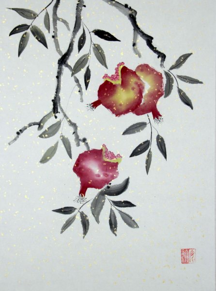 Синкевич китайская живопись гранат