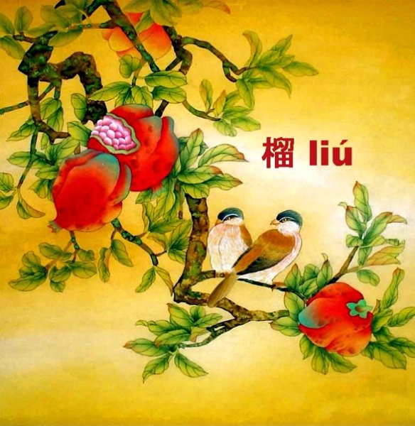 Цветы птицы китайская Пейзажная живопись