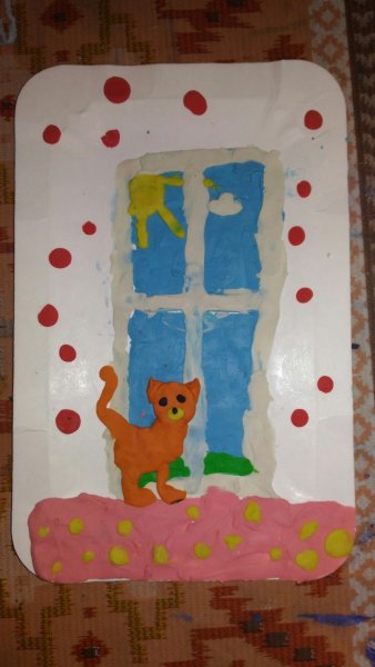 Плакат зимнее окно