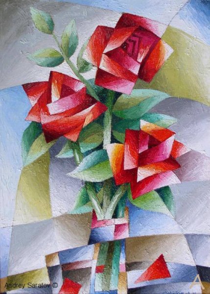Роза кубизм