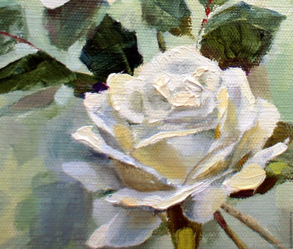 Картины Андрея Бельчева розы маслом