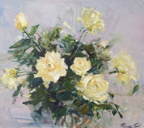 Художник Игорь Левашов пионы