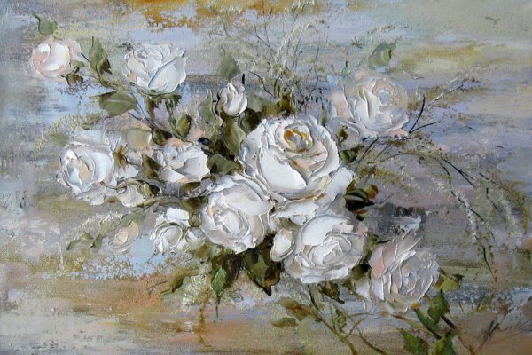 Художник Юрий Николаев розы