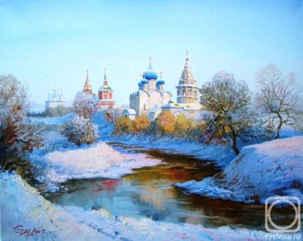 Гала Астапова картины зимний Суздаль