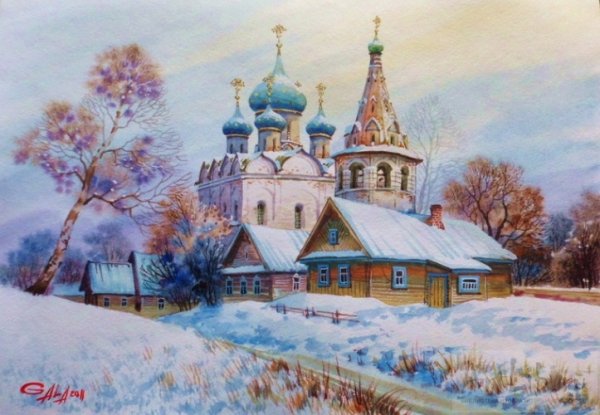Художник Гала Астапова Суздаль картины