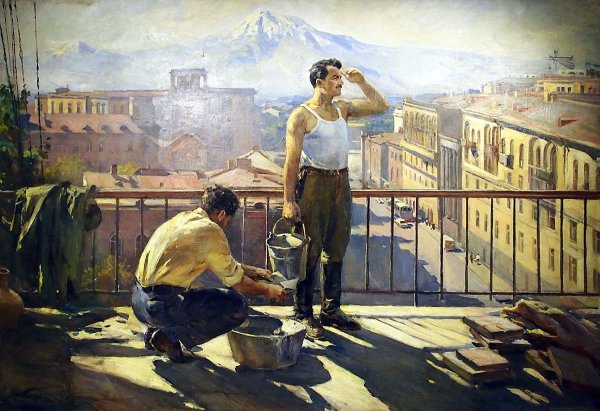 Путейко Владимир Григорьевич «на речке» 1954