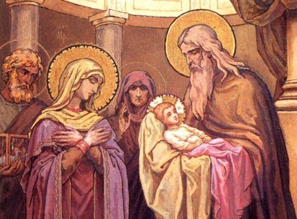 Сретение Господне Симеон Богоприимец