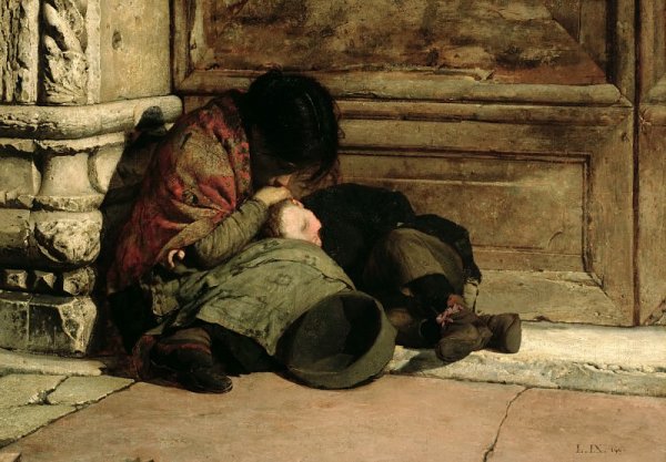 Живопись 19 века нищий мальчик