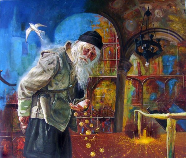 Старики в храме