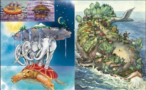 Древние представления о земле на трех китах