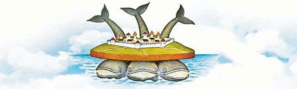 Представление древних людей о земле на трех китах