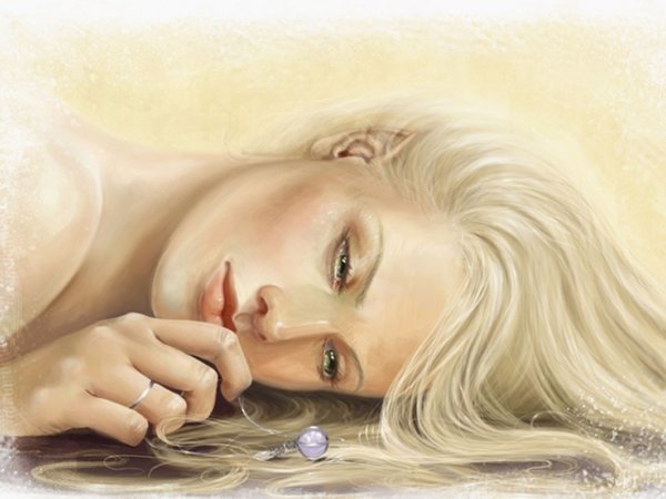 Женский портрет пастелью