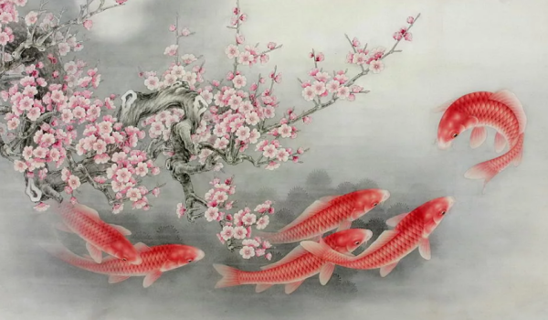 Традиционная китайская живопись гохуа пейзажи