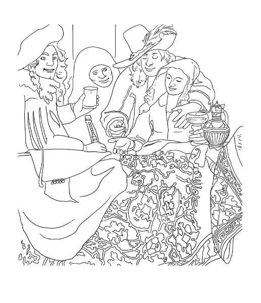 Разукрашки для художников