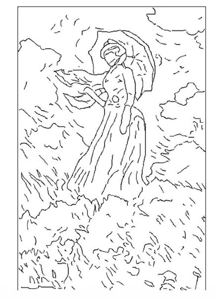 Контуры известных картин