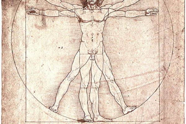 Леонардо да Винчи фигура человека вписанная