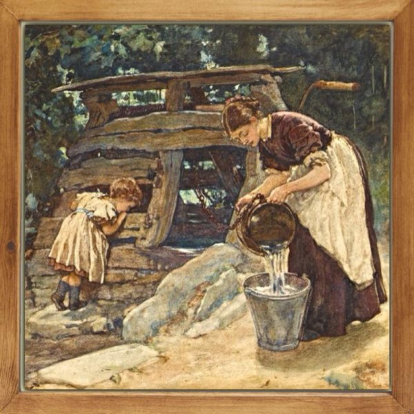 Живопись Сергей Есенин в деревне