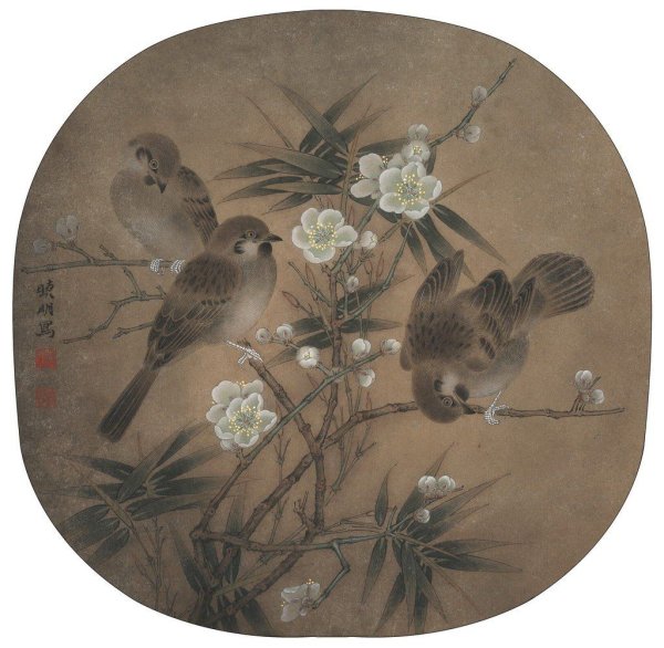 Картина китайский Воробей