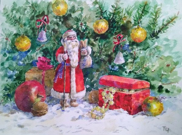 Анастасия Столбова иллюстрации Рождество
