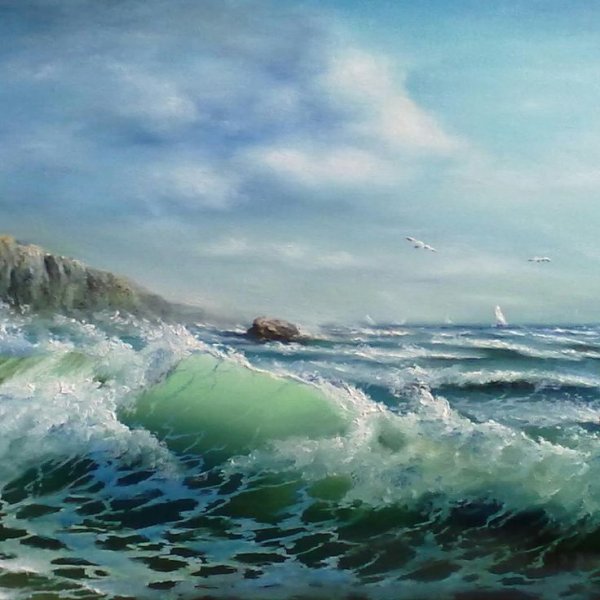 Море маслом