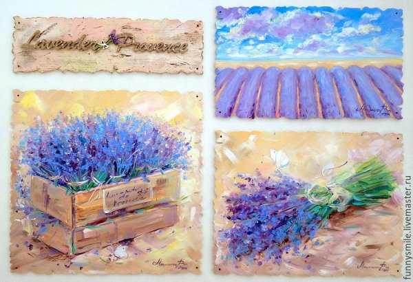 Телега с цветами живопись