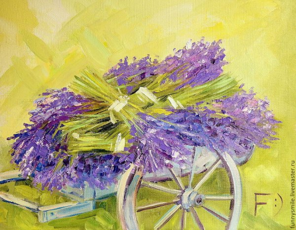 Лаванда живопись