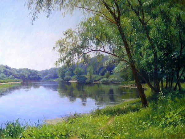 Художник Кириченко Геннадий березы