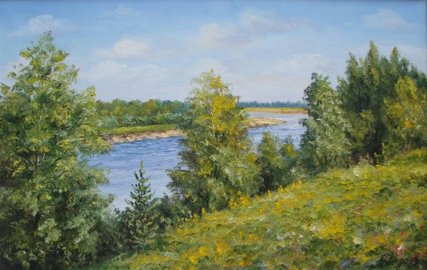 Летние пейзажи известных художников