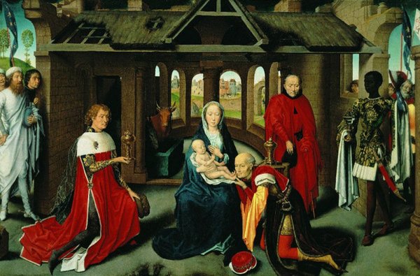 Ян Мостарт женский портрет