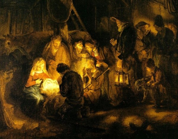 Картина Рождество Христово Рембрандт