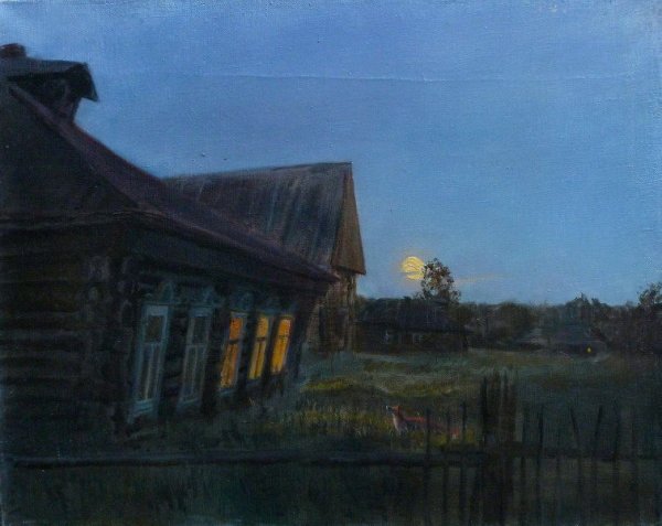 Зима художник Белюкин Дмитрий Анатольевич.