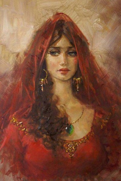 " Восточные красавицы . " Художник Ремзи Таскариан .