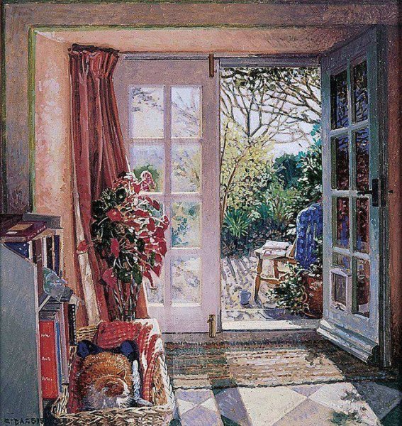 Картина "открытое окно в сад"Николай Богданов-Бельский