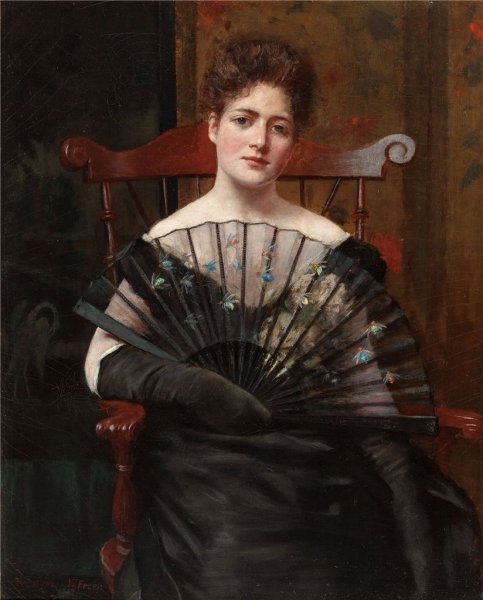 Диего Веласкес женщина с веером