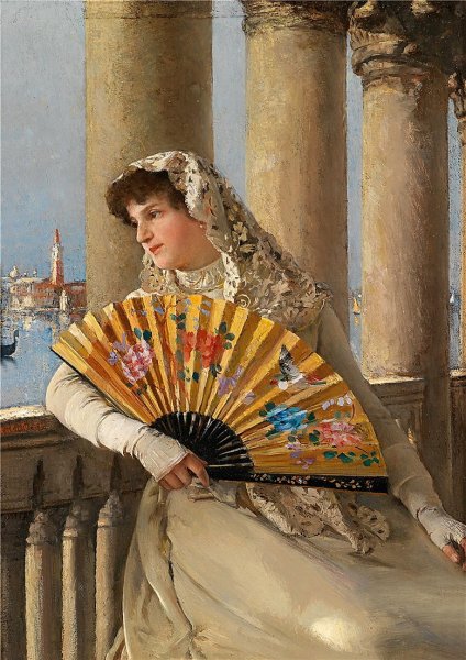 Художник Даниэль Герхартц картины с веером