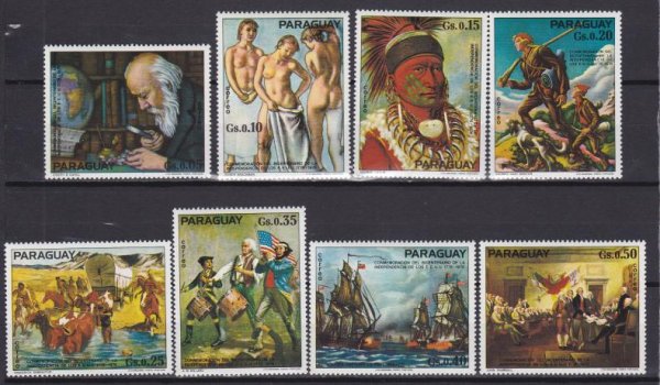 Почтовые марки Парагвай искусство