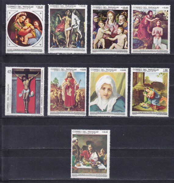 Почтовые марки живопись