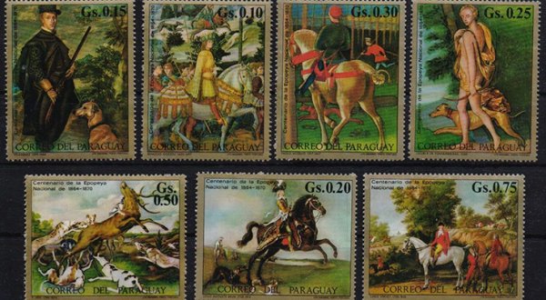 Почтовая марка Наполеон Парагвай