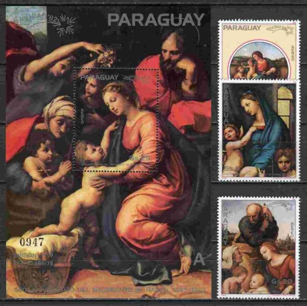 Почтовые марки государства Paraguay