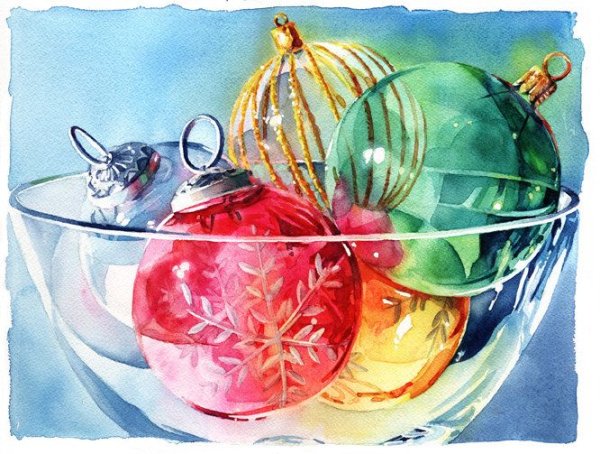 Натюрморт с еловыми ветками