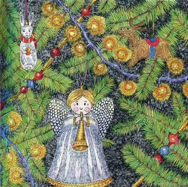 Новый год живопись